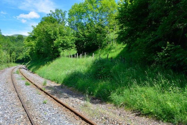 Cantal - Thiézac - passage à niveau