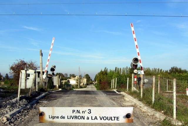 Drôme - Livron sur Drôme - passage à niveau